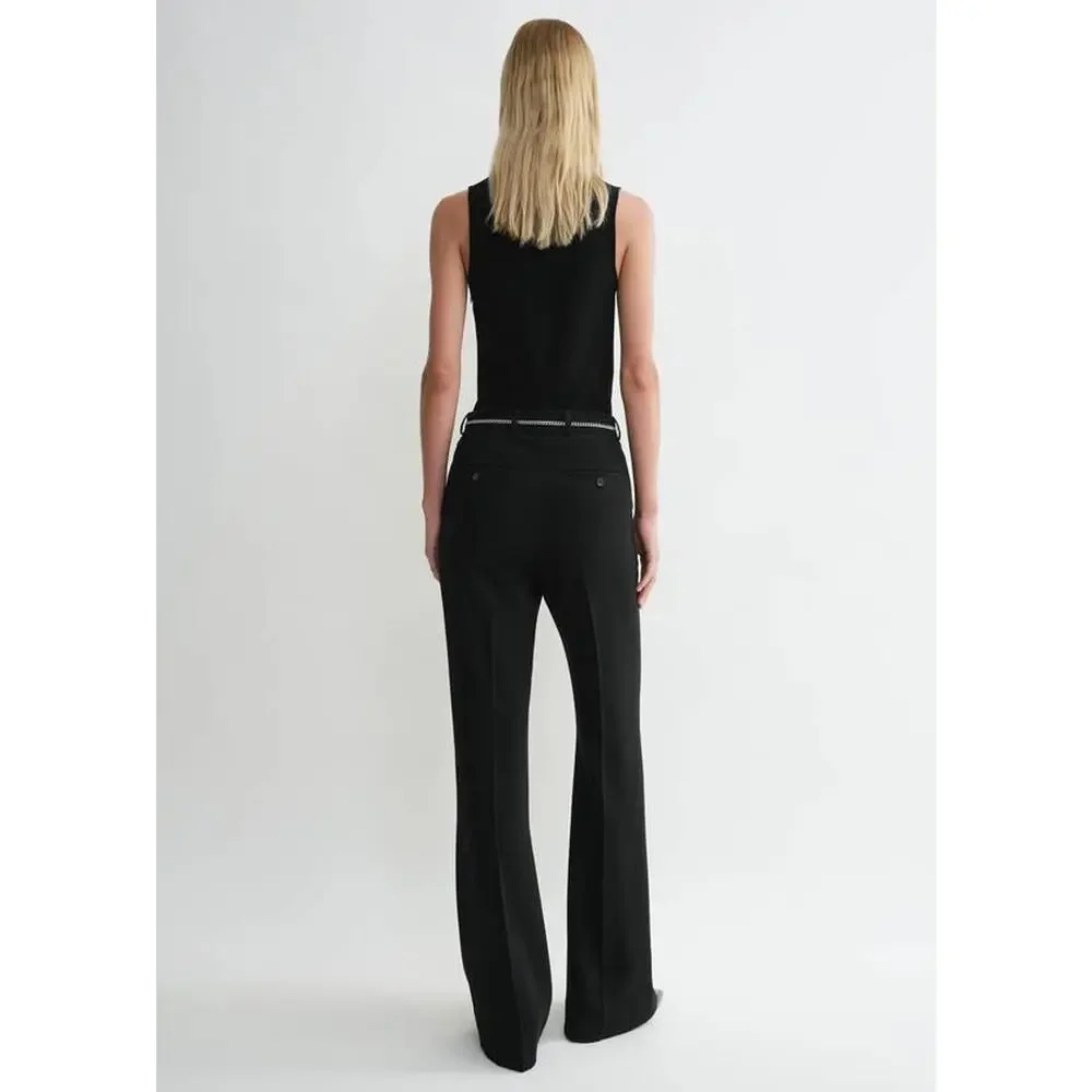 TOTEME Flared Evening Trousers in Black 38 US M - Picture 3 of 5